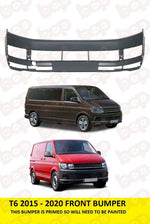 Load image into Gallery viewer, VW TRANSPORTER T6 2015 - 2019 FRONT BUMPER PRIMED TO BE PAINTED 7E5807221DGRU