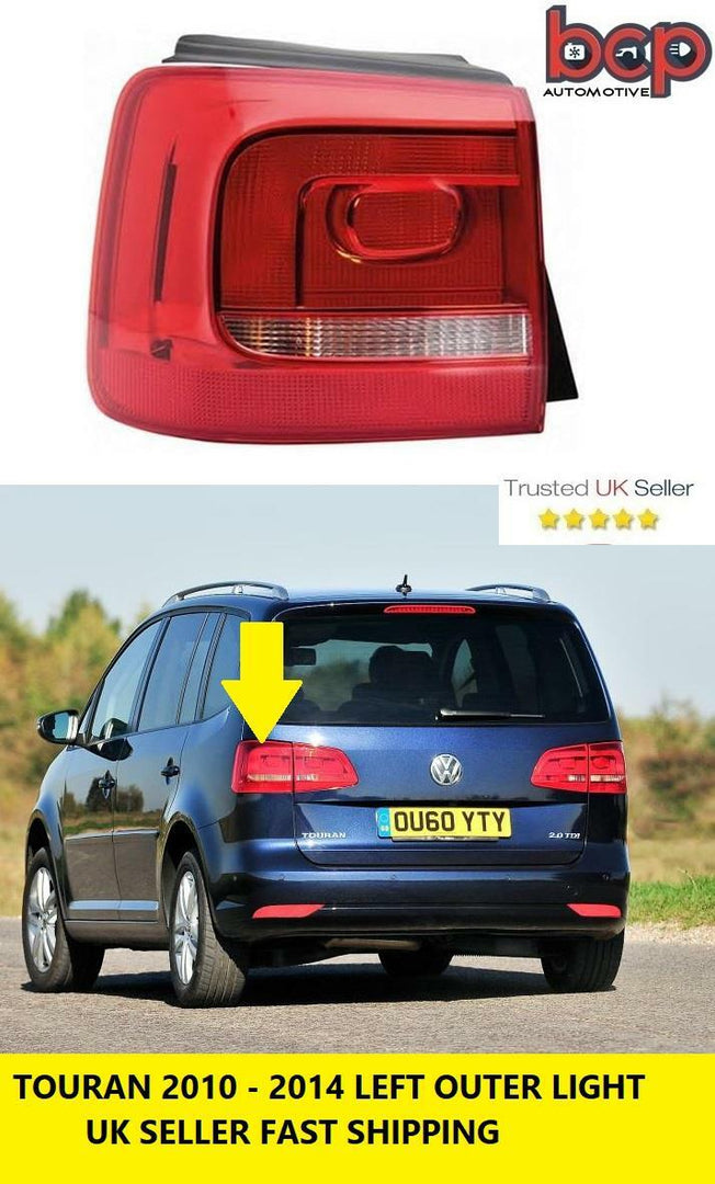VOLKSWAGEN TOURAN 2010 - 2014 REAR LIGHT OUTER PASSENGER SIDE NEW 1T0945095R