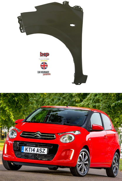 CITROEN C1 2014 ON FRONT WING LEFT PASSENGER SIDE INSURANCE APPROVED B000910880