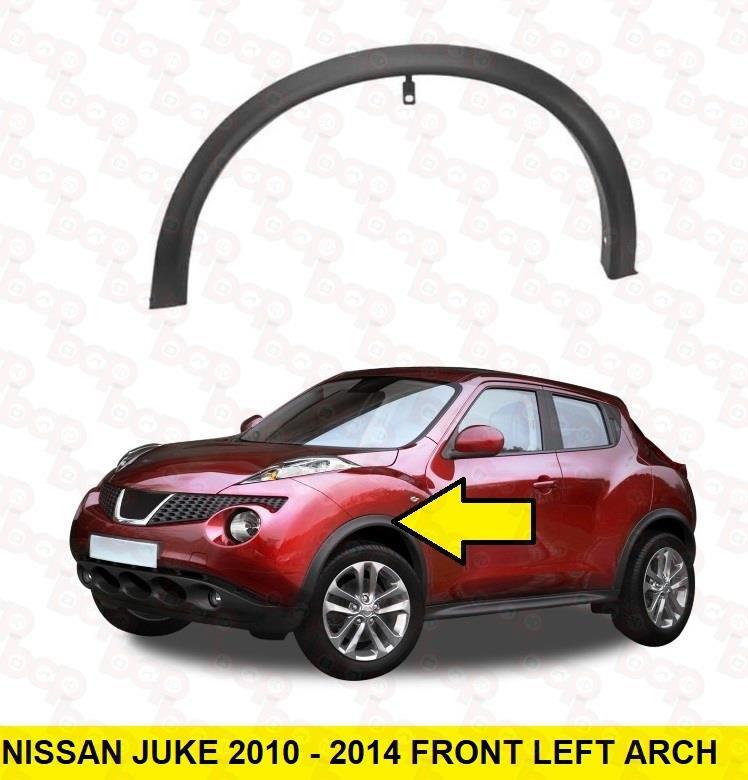 FOR NISSAN JUKE 2010 – 2014 FRONT FEDNER WHEEL ARCH TRIM LEFT MOULDING OUTER