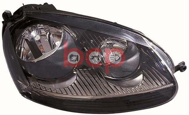 VW GOLF MK5 2004 - 2009 GTI BLACK HEADLAMP HEADLIGHT O/S RIGHT DRIVERS SIDE