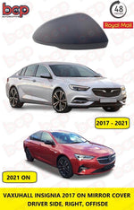 Load image into Gallery viewer, VAUXHALL INSIGNIA 2017 ON DOOR MIRROR COVER RIGHT PRIMED NEEDS PAINTING 13396540