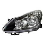 Load image into Gallery viewer, VAUXHALL CORSA D 2006-2011 BLACK HEADLIGHT HEADLAMP PASSENGERS SIDE LEFT N/S