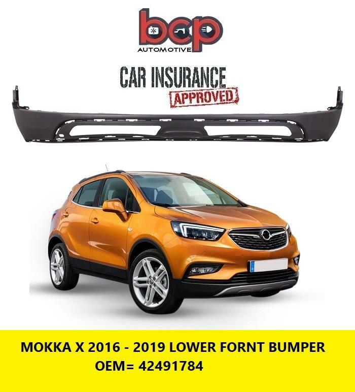 VAUXHALL MOKKA X 2016 ON FRONT BUMPER LOWER BLACK READY TO FIT NEW OE SPEC