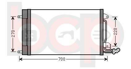 AC CONDENSER FOR VW POLO SKODA FABIA RAPID SEAT IBIZA TOLEDO AUDI A1 6C0816411