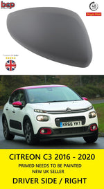 Load image into Gallery viewer, CITROEN C3 2016 - 2020 DOOR WING MIRROR COVER RIGHT DRIVER SIDE NEW 1607513080
