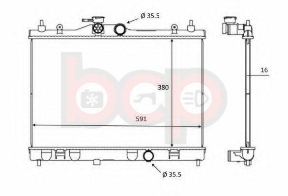 FOR NISSAN JUKE 2010 ON 1.6 PETROL ONLY RADIATOR DN2338 68741 21410EE000