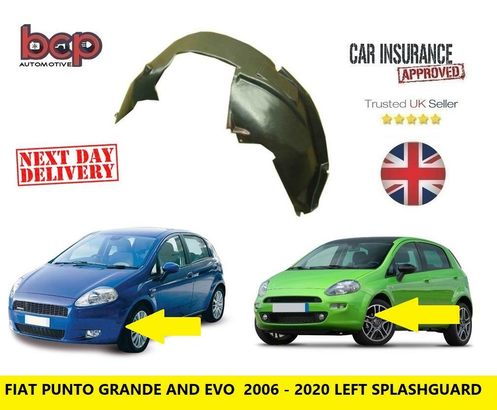 FIAT GRANDE PUNTO 2006 - 2010 LEFT SIDE FRONT WHEEL ARCH LINER INNER WING SPLASH