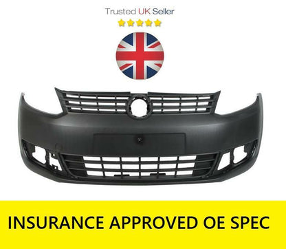 VW CADDY 2011 - 2015 FRONT BUMPER WITH BRACKETS TEXTURED NO PARKING SENSORS