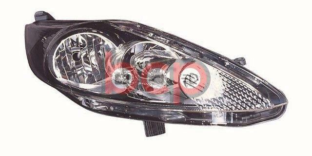 FORD FIESTA MK7 2008-2012 BLACK HALOGEN HEADLIGHT HEADLAMP DRIVERS SIDE RIGHT