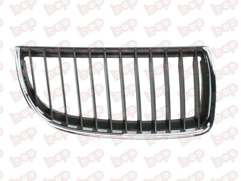 BMW 3 SERIES FRONT KIDNEY GRILLE CHROME WITH BLACK SLATS E90 E91 2004-2009 RIGHT