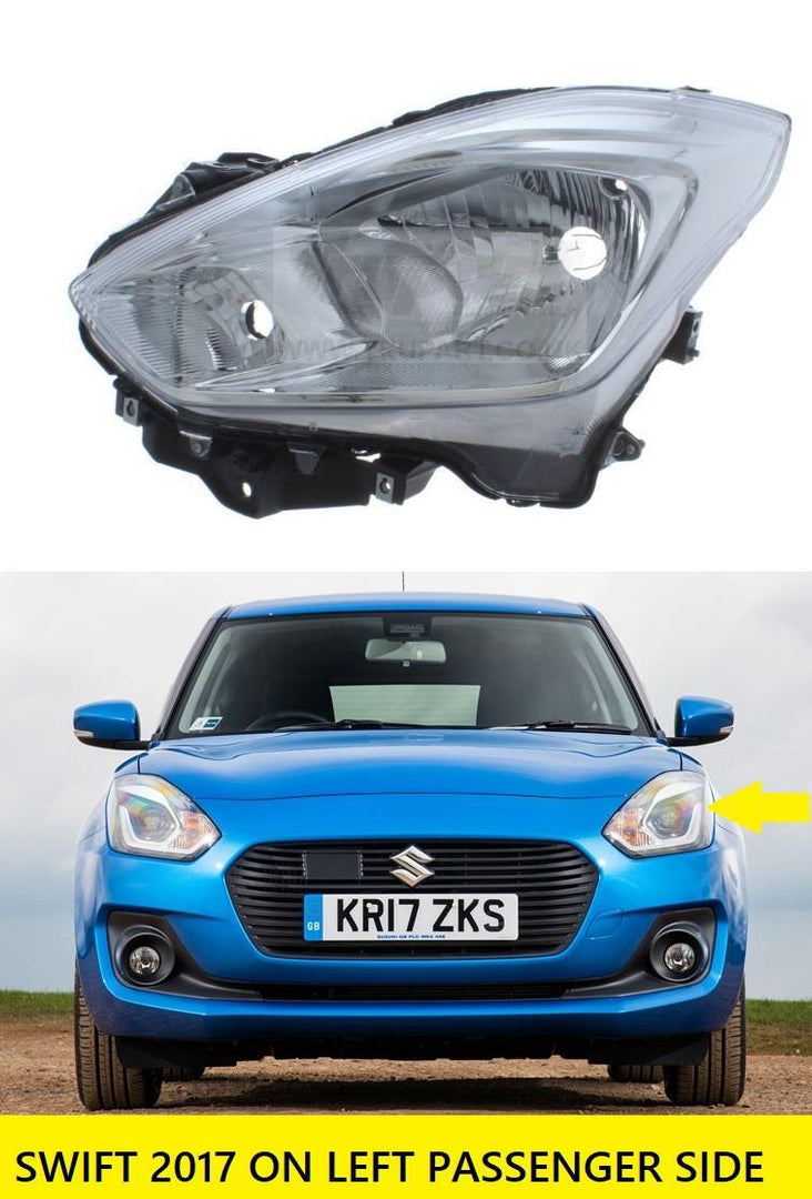 SUZUKI SWIFT 2017 ON HEADLIGHT HEADLAMP LEFT PASSENGER SIDE CHROME 3532052R50