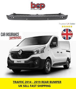 Load image into Gallery viewer, RENAULT TRAFIC REAR BUMPER 2014 ON CENTRE SECTION PRIMED TEXTURED PDC HOLES

