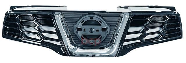 FITS NISSAN QASHQAI 2010 - 2014 MAIN TOP GRILLE WITH CHROME NO BADGE NO CAMERA