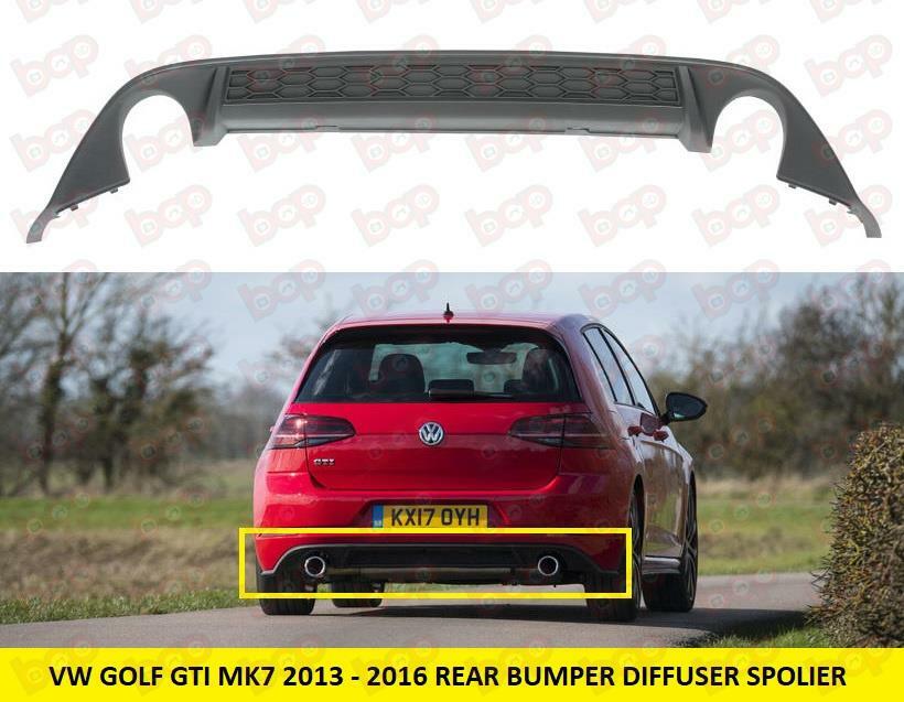 VW GOLF GTI MK7 2013 – 2017 REAR BUMPER DIFFUSER SPOLIER LOWER 5G6807568F9B9