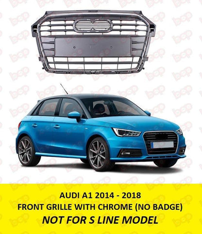 AUDI A1 2015 - 2018 FRONT GRILLE NOT SLINE MODELS 8XA853651B1QP BUMPER GRILLE