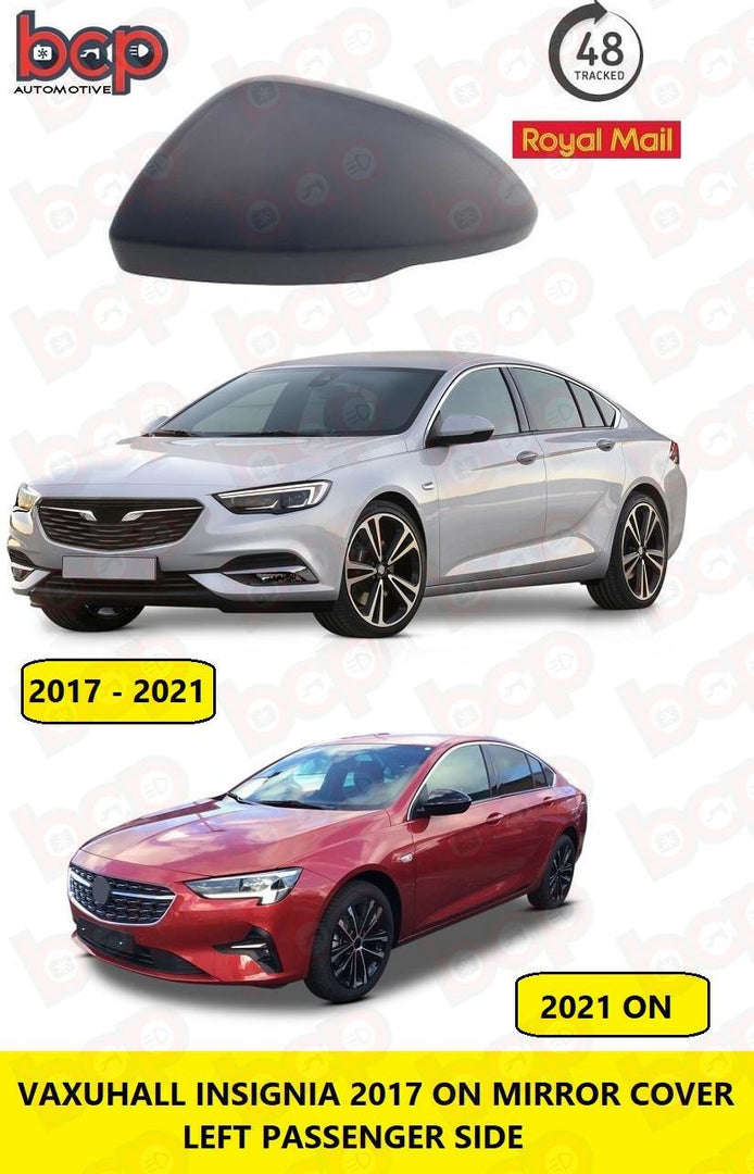 VAUXHALL INSIGNIA 2017 ON DOOR MIRROR COVER LEFT PRIMED NEEDS PAINTING 13396541