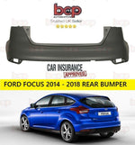 Load image into Gallery viewer, FORD FOCUS 2014 - 2018 REAR BUMPER PRIMED NO PARKING SENSOR PRIMED READY 2 PAINT