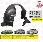 Load image into Gallery viewer, MERCEDES A CLASS FRONT SPLASHGUARD ARCH LINER INNER WING W176 left with fixing
