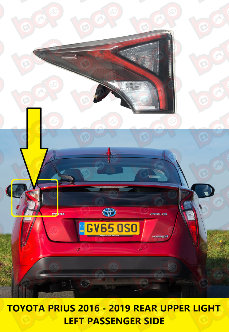 TOYOTA PRIUS 2016 – 2019 REAR LIGHT LAMP UPPER PASSENGER SIDE LEFT 8156147150