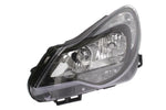 Load image into Gallery viewer, VAUXHALL CORSA D 2011 2012 2013 2014 HEADLIGHT HEADLAMP BLACK LEFT PASSENGERS
