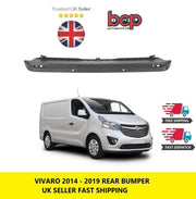 VAUXHALL VIVARO REAR BUMPER 2014 -2019 CENTRE SECTION PRIMED TEXTURED PDC HOLES
