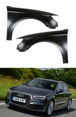 Load image into Gallery viewer, AUDI A3 2012 - 2018 FRONT WINGS PAIR LEFT &amp; RIGHT ALUMINIUM OEM QUALITY PRIMED