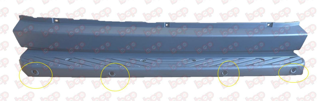 MERCEDES SPRINTER 2006 - 2018 REAR BUMPER STEP COVER WITH PARKING SENSORS HOLES