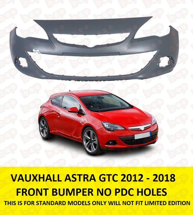 VAUXHALL ASTRA GTC 3 DOOR 2012 – 2018 FRONT BUMPER PRIMED NO SENSOR HOLES NEW