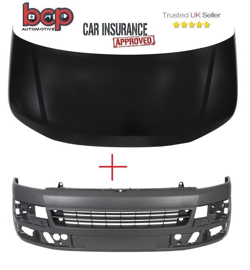 VW TRANSPORTER T5.1 2013 - 2015 BONNET AND BUMPER DARK GREY TEXTURED CONVERSION