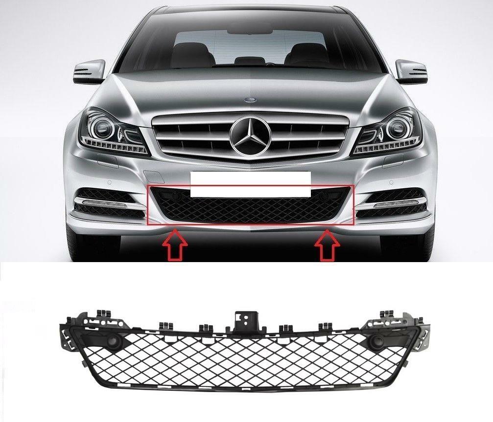 MERCEDES C CLASS W204 2011 -2014 FRONT BUMPER LOWER GRILLE WITH PDC NOT FOR AMG