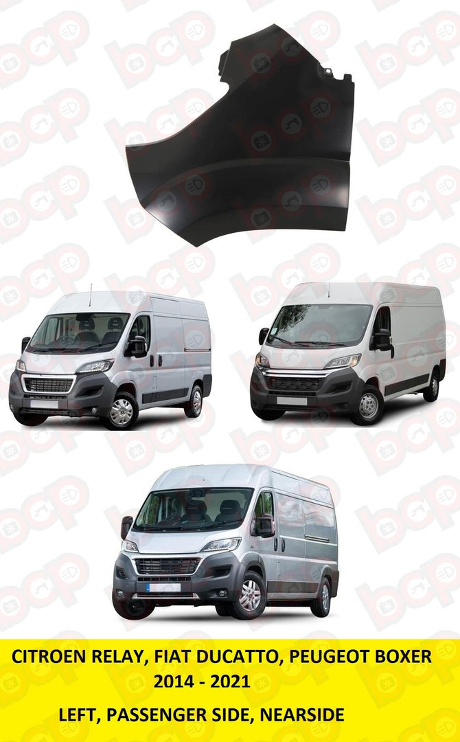 FIAT DUCATO 2014 ON FRONT WING NO MOULDING HOLE LEFT PASSENGER  OEM QUALITY