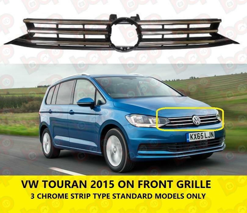 VW TOURAN 2015 - 2021 GRILLE FRONT BUMPER MAIN RADIATOR WITH CHROME 2K5853653B