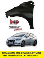 Load image into Gallery viewer, FOR NISSAN MICRA 2017 ON FRONT WING LEFT PASSENGER SIDE INSURANCE APPROVED NEW