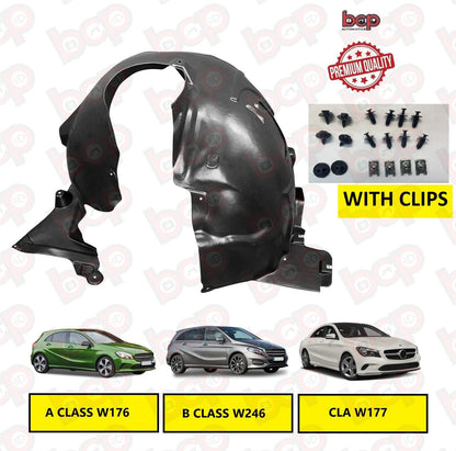 MERCEDES A CLASS FRONT SPLASHGUARD ARCH LINER INNER WING W176 RIGHT with fixing