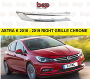 VAUXHALL ASTRA 2015 - 2019 GRILLE CHROME RIGHT SIDE MOULDING TRIM FRONT BUMPER
