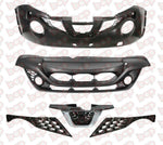 Load image into Gallery viewer, FOR NISSAN JUKE FRONT BUMPER AND LOWER BUMPER COMPLETE KIT WITH GRILLES 2014 - 2019