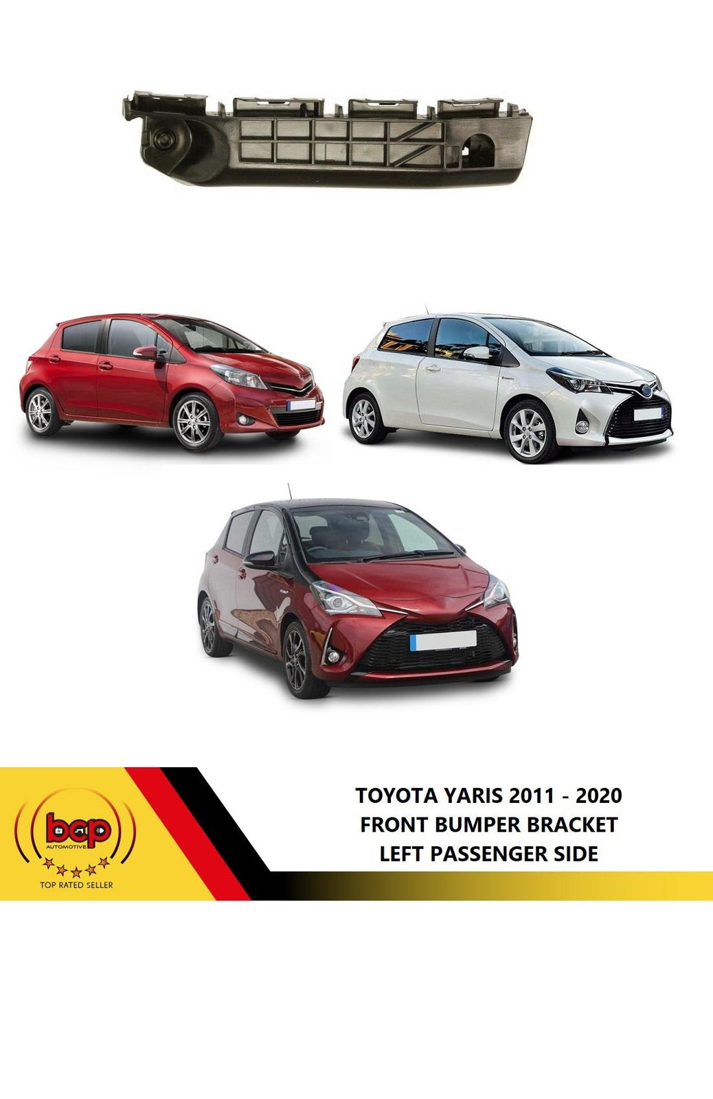 TOYOTA YARIS 2014 - 2017 FRONT BUMPER BRACKET MOUNT LEFT PASSENGER SIDE NEW