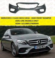 MERCEDES E CLASS W213 FRONT BUMPER AMG LINE MODELS 2016 – 2020 WITH SENSOR HOLE