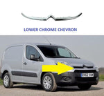 Load image into Gallery viewer, CITROEN BERLINGO 2012 – 2015 MAIN GRILLE LOWER CHEVRON CHROME 9677603580 NEW