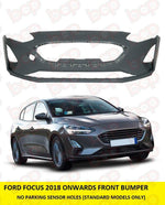 Load image into Gallery viewer, FORD FOCUS 2018 - 2022 FRONT BUMPER NO PARKING SENSORS OEM SPEC 2202279
