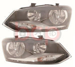 Load image into Gallery viewer, VOLKSWAGEN POLO 2009 - 2014 HEADLIGHT HEADLAMP TWIN REFLECTOR PAIR LEFT &amp; RIGHT