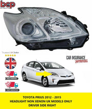 TOYOTA PRIUS 2012 - 2016 HEADLIGHT HEADLAMP RIGHT DRIVER SIDE NEW 8113047500