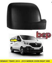 VAXUAHLL VIVARO 2014 - 2019 DOOR WING MIRROR COVER BLACK DRIVER SIDE RIGHT