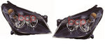 Load image into Gallery viewer, VAUXHALL ASTRA H MK5 04-07 BLACK HEADLIGHTS HEADLAMPS PAIR LEFT RIGHT LH RH
