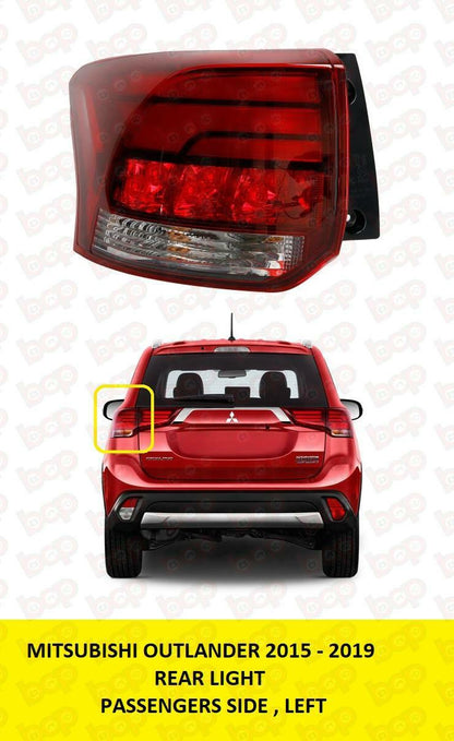 MITSUBISHI OUTLANDER 2015 - 2019 REAR OUTER WING TAIL LIGHT PASSENGER SIDE LEFT