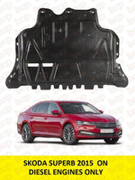 Load image into Gallery viewer, SKODA SUPERB ENGINE UNDERTRAY COVER UNDER BUMPER 2015 - 2019 5Q0825236Q