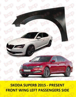 Load image into Gallery viewer, SKODA SUPERB FRONT WING 2015 2016 2017 2018 2019 2020 2021 FENDER LEFT PASSENGER
