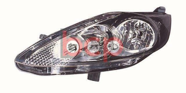 FORD FIESTA MK7 2008-2012 BLACK HALOGEN HEADLIGHT HEADLAMP PASSENGERS SIDE NEW