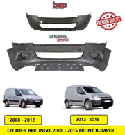 CITROEN BERLINGO FRONT BUMPER 2008 2009 2010 2012 2013 2014 2015 TEXTURED